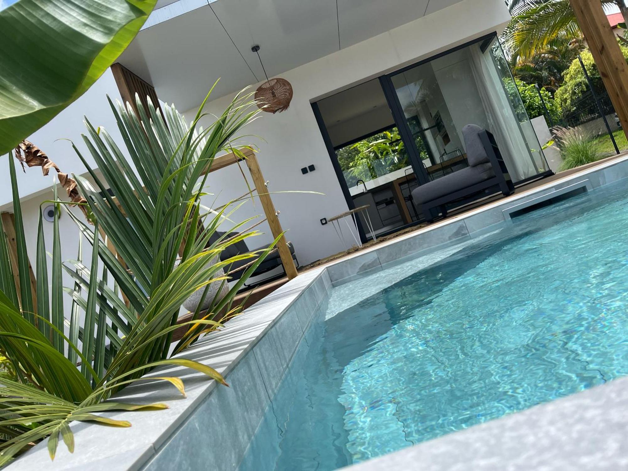 L'Empreinte-Oasis De Serenite Au Coeur D'Un Jardin Tropical Le Tampon Extérieur photo